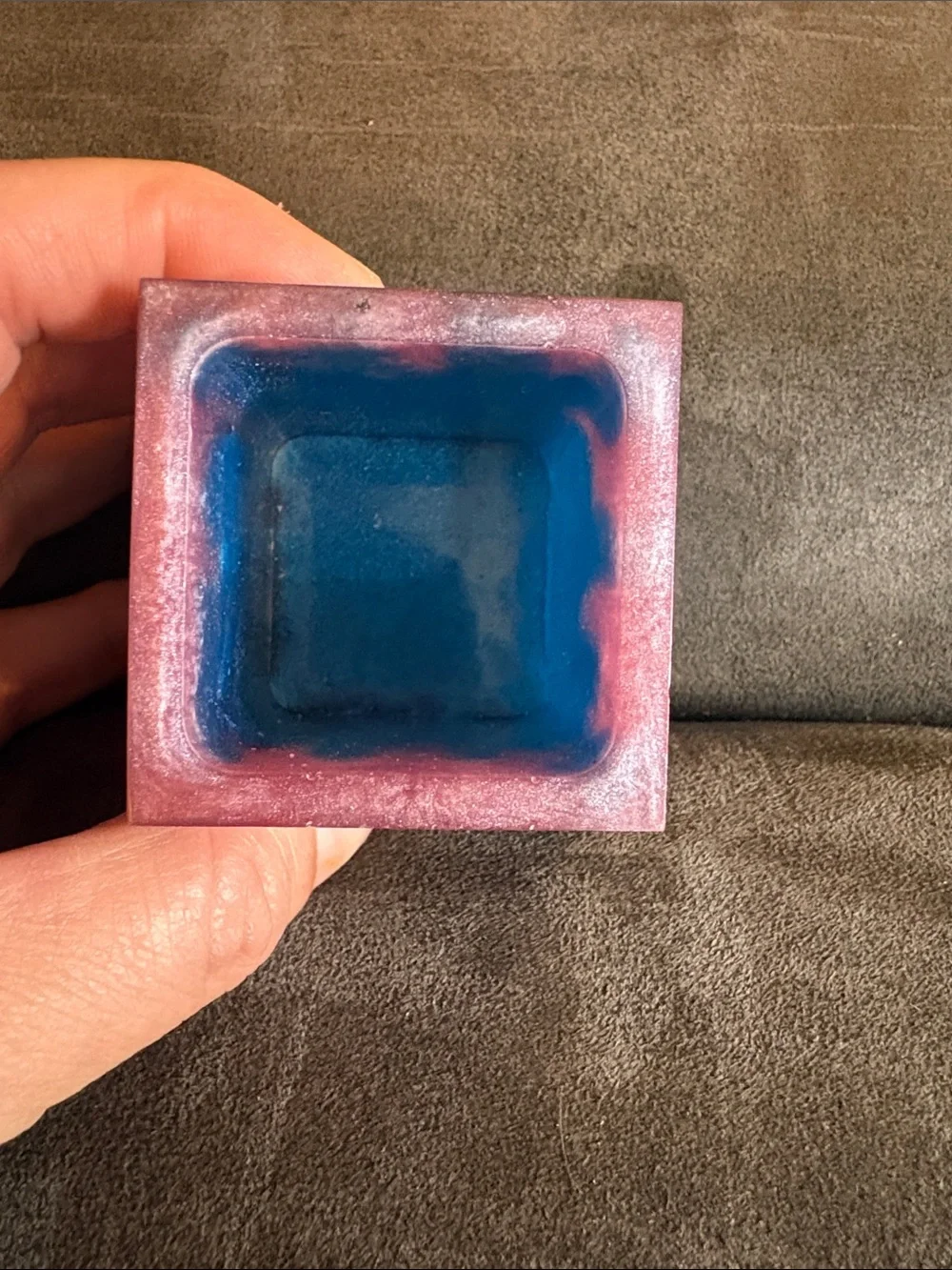 Resin Square Trinket/Candle Holder